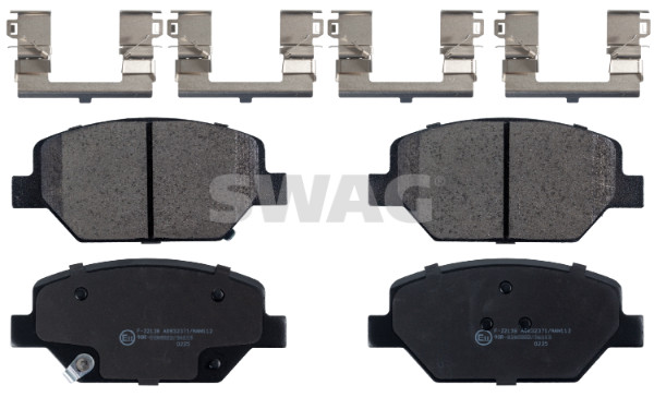 Brake Pad Set, disc brake - 33 10 7487 SWAG